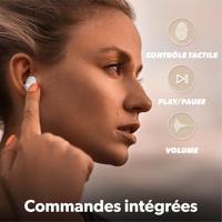 T'nB - Draadloze Hoofdtelefoon Oortjes, Exclusieve Collectie, Batterijduur van 15 uur, Modieus Design, Touch-bediening voor Volumeregeling - Beige - thumbnail