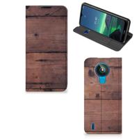 Nokia 1.4 Book | Wallet Case | Old Wood - thumbnail