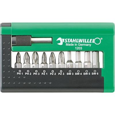 Stahlwille 1203 BIT-SET FUER ELEKTRONISCHE BOHRMASCHINEN 96080115 Bitset Stahlwille 1203 BIT-SET FUER ELEKTRONISCHE BOHRMASCHINEN 96080115 Bitset