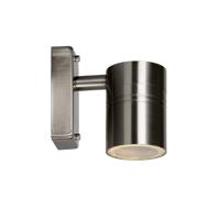 Lucide ARNE-LED - Wandspot / Wandlamp Binnen/Buiten - Ø 6,3 cm - LED - GU10 - 1x5W 2700K - IP44 - Mat chroom - thumbnail