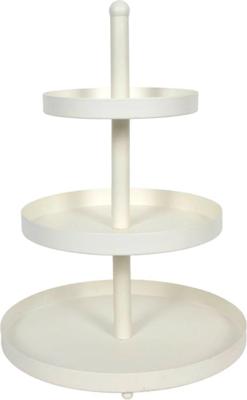Cookinglife Etagère 3-Laags 25x35 cm Metaal/Wit
