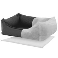 Madison hondenmand skai check 80x67x22 cm grijs - thumbnail