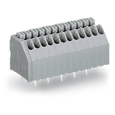 WAGO 250-416 Veerkrachtklemblok 0.50 mm² Aantal polen 16 Grijs 100 stuk(s)