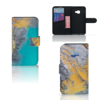 Samsung Galaxy Xcover 4 | Xcover 4s | Bookcase | Marble Blue Gold - thumbnail