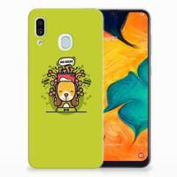 Samsung Galaxy A30 Telefoonhoesje met Naam Doggy Biscuit - thumbnail