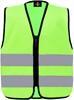 Korntex KX201 Kids´ Hi-Vis Safety Vest With Front Zipper Aalborg - Lime Green - S (7-12 years) - thumbnail