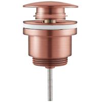 Geborstelde Koper Clickwaste Afvoerplug - Messing - PVD Coating - thumbnail