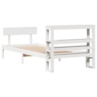 Bedframe zonder matras massief grenenhout wit 90x190 cm - thumbnail