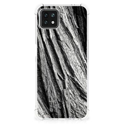 Stevig Telefoonhoesje OPPO A53 5G | A73 5G Boomschors Grijs Stevig Telefoonhoesje OPPO A53 5G | A73 5G Boomschors Grijs