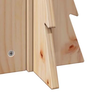 VidaXL Kerstdecoratie kerstboom 49 cm massief grenenhout