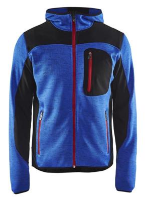 Blåkläder Gebreid vest met softshell 49302117 | Korenblauw/Zwart | Maat XS - 7330509472248