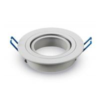 Pittsburg LED Inbouwspot - Kantelbaar armatuur - Diameter 90mm - GU10 Fitting incl. lamphouder - Rond - IP20 voor binnen - Wit - thumbnail