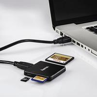 Hama Externe geheugenkaartlezer USB-A 3.2 Gen 1 Zwart - thumbnail