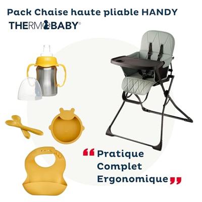 Opvouwbaar kinderstoelpakket - THERMOBABY - HANDY - Compleet en design maaltijdpakket