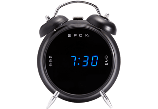Big Ben Radiowekker (Rr90Epokn) met dubbel alarm (Black Vintage Alarm)