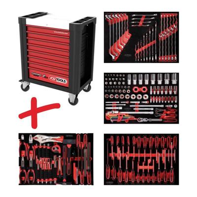KS Tools 8104180 Werkplaatswagen Kleur (specifiek): Zwart, Rood