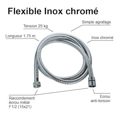 Doucheslang Edouard Rousseau Roestvrij staal