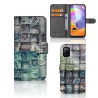 Wallet Case met Pasjes Samsung Galaxy A31 Spijkerbroeken - thumbnail