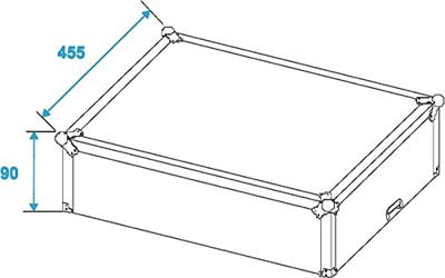 Roadinger 313567 Flightcase (l x b x h) 255 x 550 x 490 mm - thumbnail