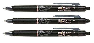 Pilot balpen FriXion Ball Clicker 10 zwart