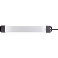 Sygonix SY-4755604 Overspanningsveilige stekkerdoos 6-voudig Zilver, Zwart 1 stuk(s) - thumbnail