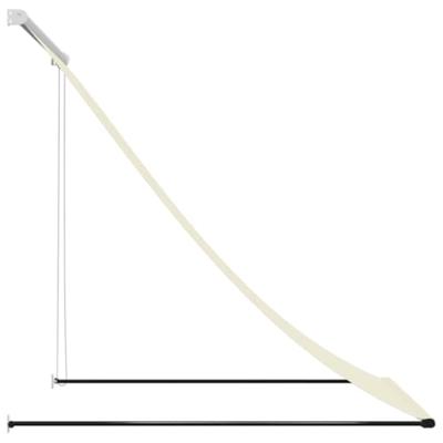 VidaXL Luifel uittrekbaar 150x150 cm stof en staal crèmekleurig