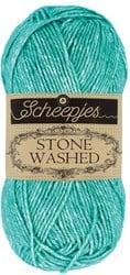 Scheepjes Stone Washed - 815 Green Agate - Haakgaren / Breigaren