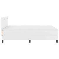 Bedframe met matras met matras Wit 140 x 190 cm Kunstleer - thumbnail