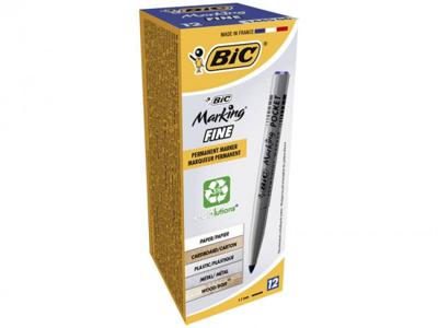 Bic permanent marker ECOlutions, schrijfbreedte 1,1 mm, fijne punt, blauw