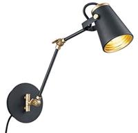 Trio Design wand leeslampEdward zwart met goud - 208870132 - thumbnail