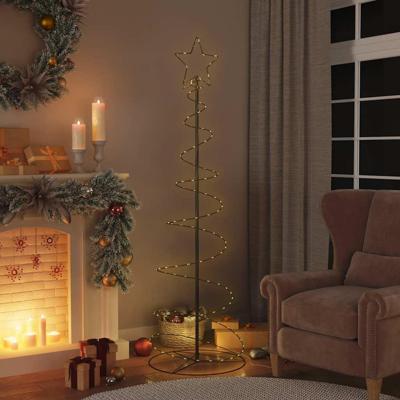 VidaXL Led-kerstboom 120 leds warm wit 180 cm VidaXL Led-kerstboom 120 leds warm wit 180 cm