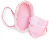Berjuan draagtas babypop meisjes 38 cm textiel roze - thumbnail