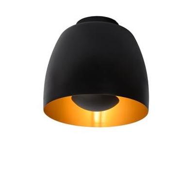 Lucide NOLAN - Plafonnière - Ø 24 cm - 1xE27 - Zwart Lucide NOLAN - Plafonnière - Ø 24 cm - 1xE27 - Zwart