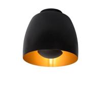 Lucide NOLAN - Plafonnière - Ø 24 cm - 1xE27 - Zwart - thumbnail