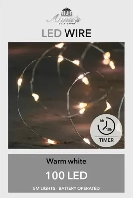 Draadverlichting Zilver 100 LED 5m WW Draadverlichting Zilver 100 LED 5m WW