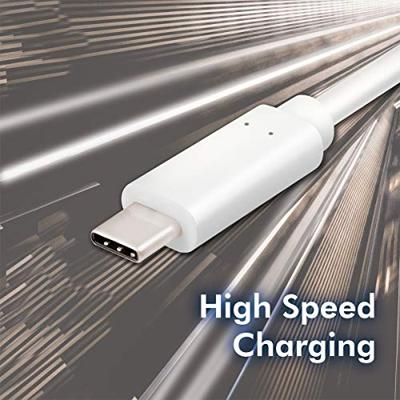 LogiLink CU0130 aansluitkabel, USB 3.2 Type-C (Gen2) voor opladen (HighSpeed Charging) en synchroniseren, wit, 0,5 m