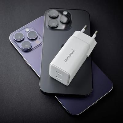 Intenso W40CC GaN USB-oplader 40 W 2x USB-C Wit Binnen GaN, USB Power Delivery (USB-PD) - thumbnail