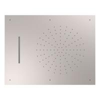 Hoofddouche Tres Plafond met Waterval 50x65 cm Staal - thumbnail