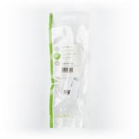 IEC (Coax) -Connector Haaks | Female - Vierkant - 2 Stuks | Wit - thumbnail