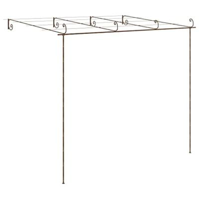 VidaXL Tuinpergola 4x3x2,5 m ijzer antiekbruin
