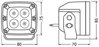 Osram Automotive Werkschijnwerper 12 V, 24 V LEDriving® CUBE VX80-SP LEDWL101-SP Verreikend afstandslicht (l x b x h) 85 x 80 x 70 mm 1300 lm 6000 K - thumbnail