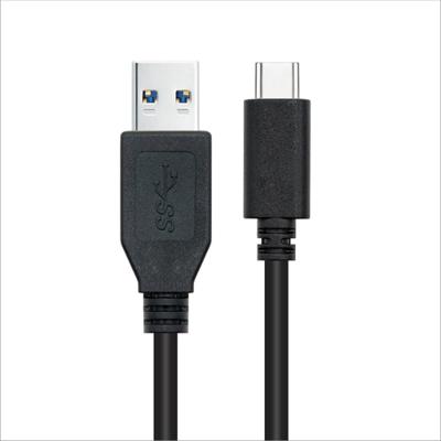 NANOCABLE 10.01.4000 - USB 3.1 Gen2-kabel, hoofdgebruik voor mobiele telefoons, tablets, overdrachtssnelheid tot 10 Gbit/s, tot 3 ampère oplaadkabel, stekker op stekker, zwart, 50 centimeter