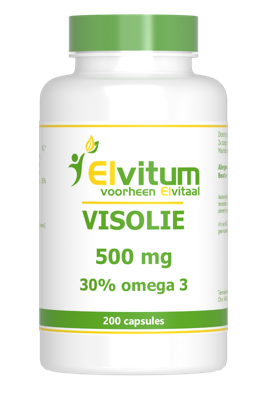 Elvitum Visolie 500mg Capsules