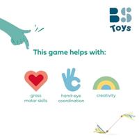 BS Toys houten draaistok met lint - thumbnail