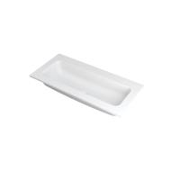 INK Faktor Wastafel Polystone Centraal Zonder Kraangat - 1000x450x15 mm - Mat Wit - thumbnail