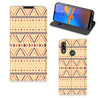 Motorola Moto E6 Plus Hoesje met Magneet Aztec Yellow - thumbnail