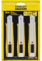 Stanley Handgereedschap Stanley tripack fatmax afbreekmes | metaal | 18mm (2+1 gratis) - fmht10421-0 - thumbnail
