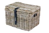 Fietsmand Basil Dax S met deksel 27 x 37 x 24 cm - grijs - thumbnail