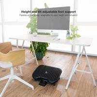 Voetensteun TooQ TQFR0603-B Zwart Verstelbaar Aanpasbaar - thumbnail