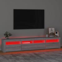 Tv-meubel met LED-verlichting 210x35x40 cm grijs sonoma eiken - thumbnail